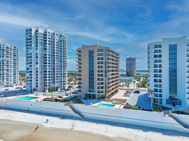 3023 S Atlantic Ave Unit 5020, Daytona Beach Shores, FL 32118 - water view featuring nearby beach and nearby urban area