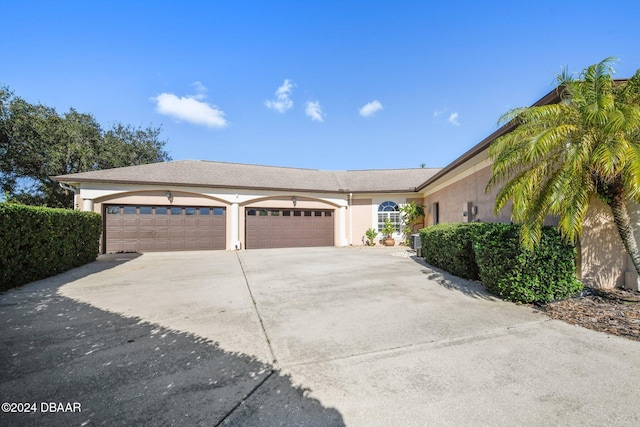 ranch-style house with a garage