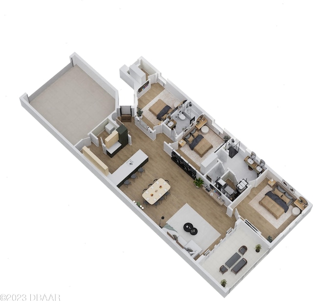 160 Mendoza Cir, Daytona Beach, FL 32124 - view of floor plan / room layout