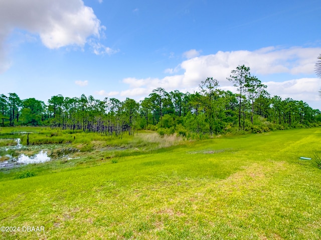 view of yard featuring a water view