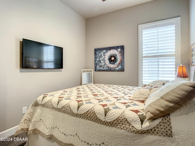 bedroom featuring multiple windows