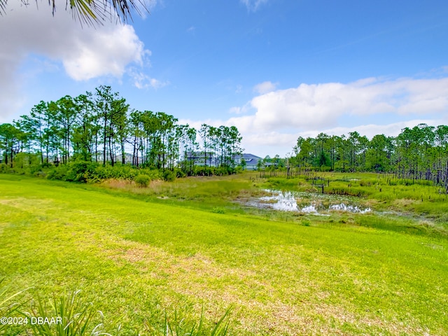 view of yard featuring a water view