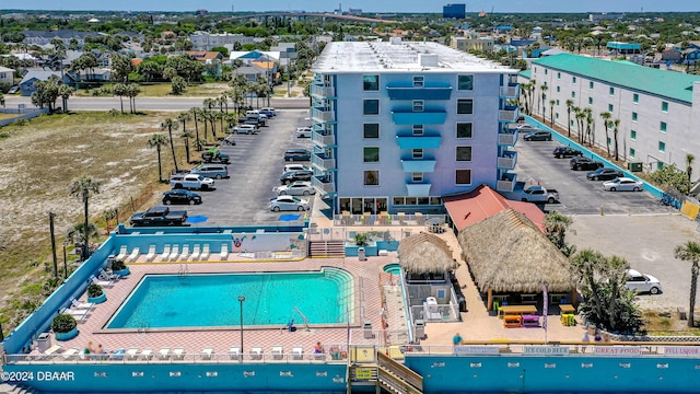 313 S Atlantic Ave Unit 602And 604, Daytona Beach, FL 32118 - aerial view of a pool area
