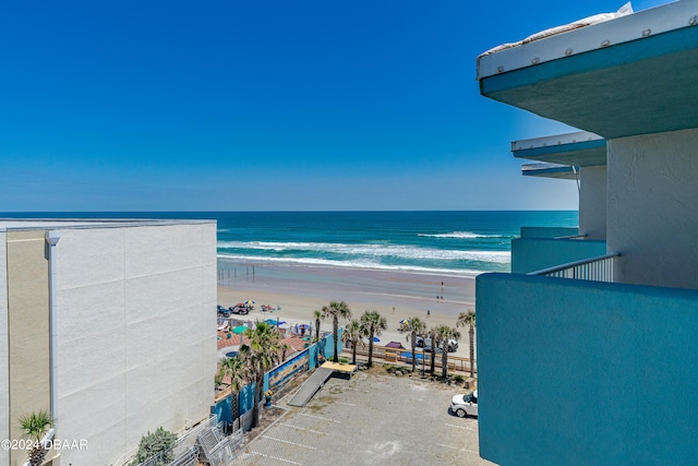 property view of water with a view of the beach