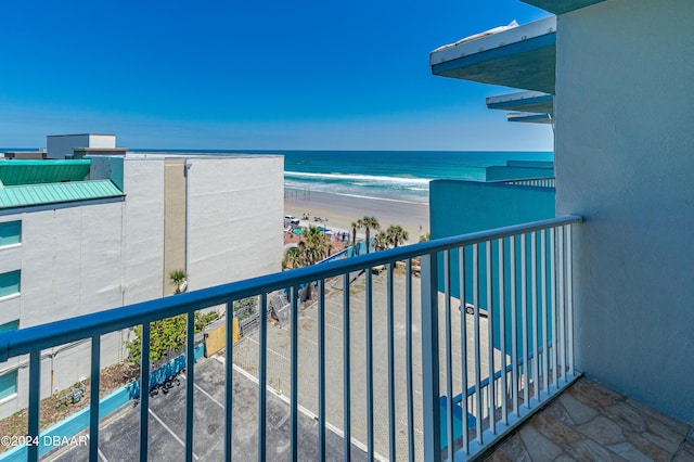 313 S Atlantic Ave Unit 602And 604, Daytona Beach, FL 32118 - balcony featuring view of water and beach