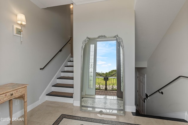 view of foyer entrance