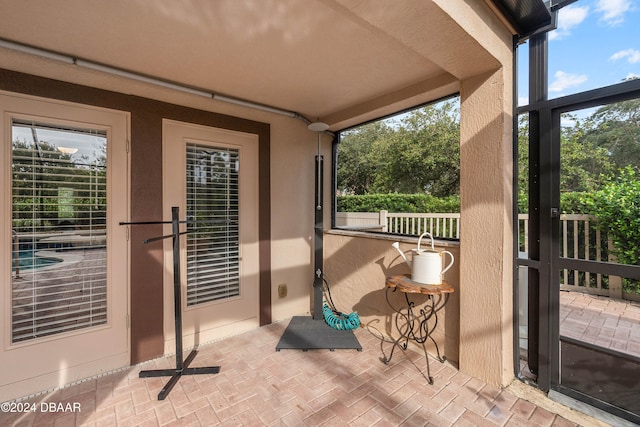 view of sunroom / solarium