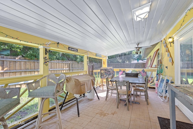 3048 Mango Tree Dr, Edgewater, FL 32141 - sunroom / solarium with outdoor dining space