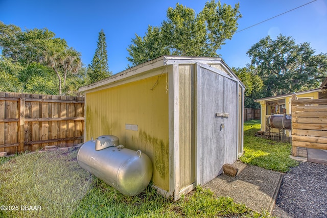 3048 Mango Tree Dr, Edgewater, FL 32141 - view of shed featuring a fenced backyard