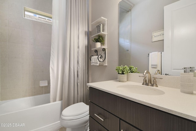 6279 W Fallsgrove Ln, Port Orange, FL 32128 - full bathroom with vanity and shower / bath combo with shower curtain