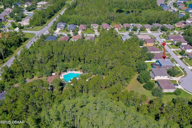 10 Cantilever Ct, Ormond Beach, FL 32174 - aerial overview of property's location with a pool area