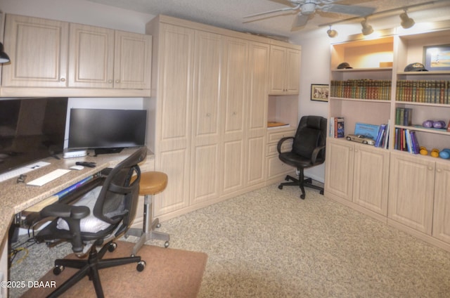 4435 S Atlantic Ave Unit 416, Ponce Inlet, FL 32127 - carpeted office with ceiling fan