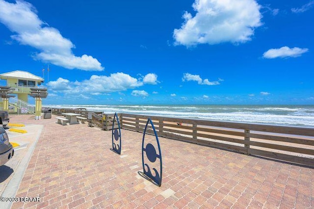 water view with a beach view