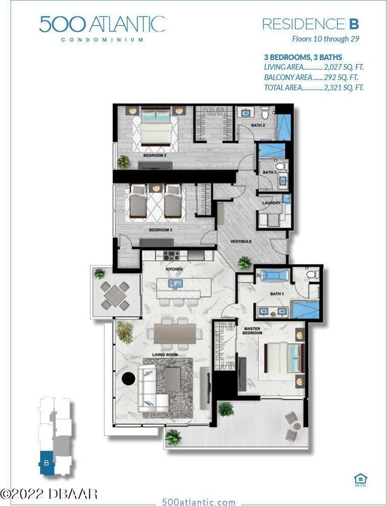 500 N Atlantic Ave Unit 17-B, Daytona Beach, FL 32118 - property floor plan