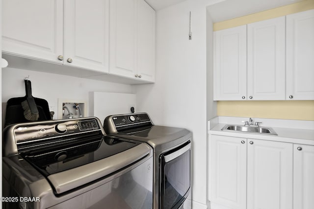 3343 S Atlantic Ave Unit 601, Daytona Beach Shores, FL 32118 - laundry room with washer and dryer and cabinet space