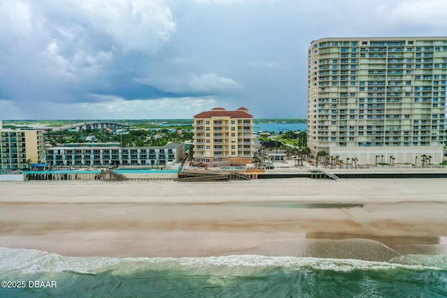 3343 S Atlantic Ave Unit 601, Daytona Beach Shores, FL 32118 - view of swimming pool with a water view