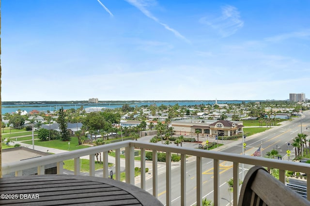 3343 S Atlantic Ave Unit 601, Daytona Beach Shores, FL 32118 - balcony featuring a water view