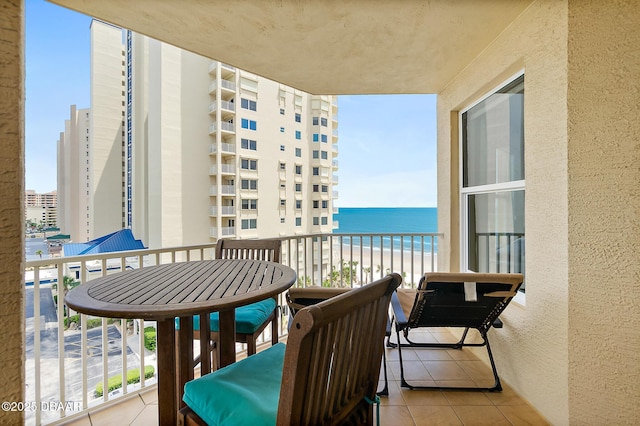 3343 S Atlantic Ave Unit 601, Daytona Beach Shores, FL 32118 - balcony featuring view of water and beach