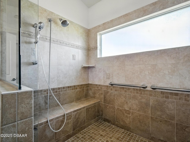 206 S Riverside Dr, Edgewater, FL 32132 - full bath with a tile shower
