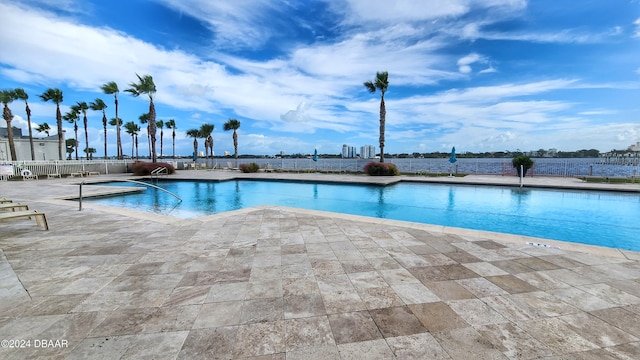 view of pool with a patio area