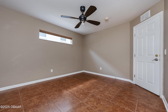 6065 Spruce Point Cir, Port Orange, FL 32128 - tiled spare room with a ceiling fan and a smoke detector
