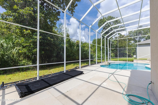 6065 Spruce Point Cir, Port Orange, FL 32128 - swimming pool with a patio and a lanai