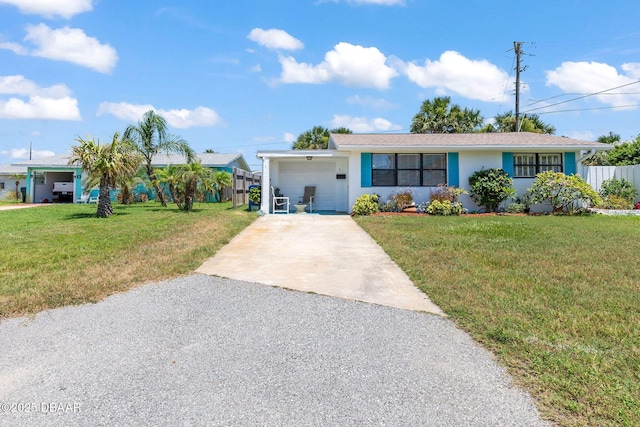 1 Beechwood Dr, Ormond Beach, FL 32176 - ranch-style house featuring concrete driveway and stucco siding