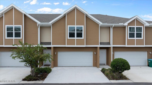 view of property featuring a garage