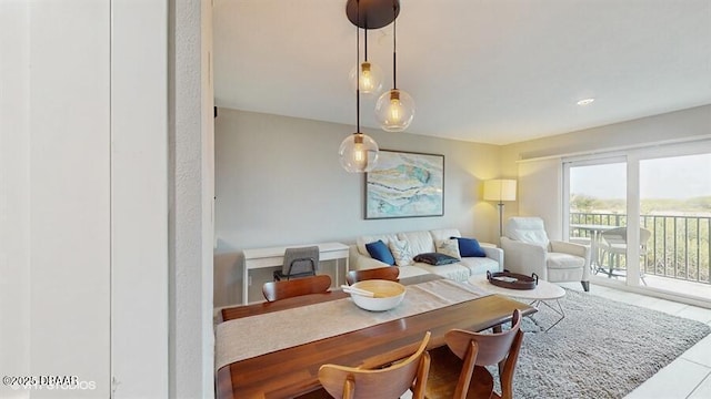 3170 Ocean Shore Blvd Unit 105, Ormond Beach, FL 32176 - dining space with tile patterned floors