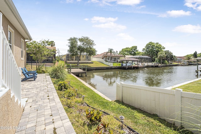 10 Creek Ct, Palm Coast, FL 32137 - property view of water featuring a residential view and fence