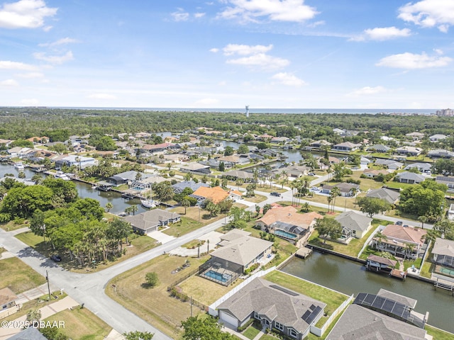 10 Creek Ct, Palm Coast, FL 32137 - drone / aerial view with a water view and a residential view