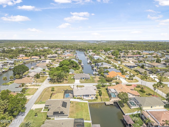 10 Creek Ct, Palm Coast, FL 32137 - drone / aerial view with a residential view and a water view