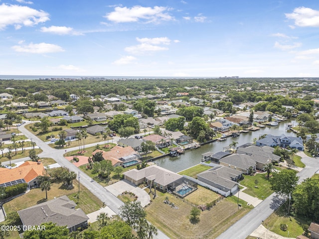 10 Creek Ct, Palm Coast, FL 32137 - birds eye view of property featuring a water view and a residential view