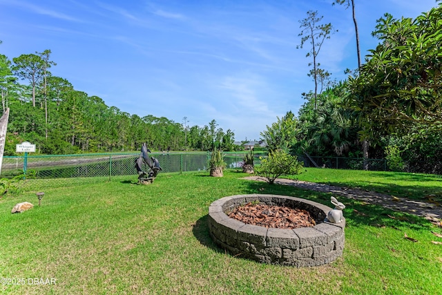 3 Ashford Lakes Dr, Ormond Beach, FL 32174 - view of yard with a fire pit