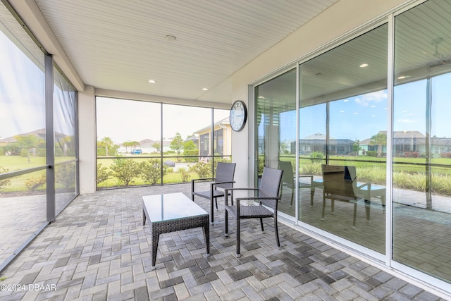 view of sunroom / solarium