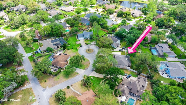 6 Leisure Wood Way, Ormond Beach, FL 32174 - bird's eye view with a water view and a residential view