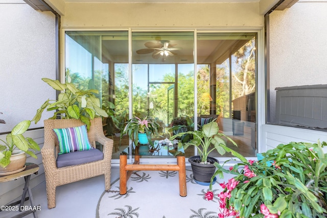 view of sunroom / solarium