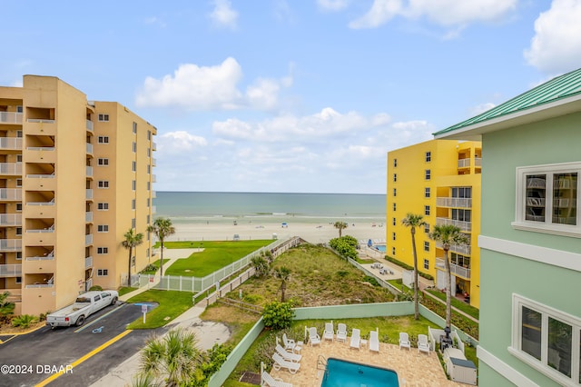 water view with a beach view