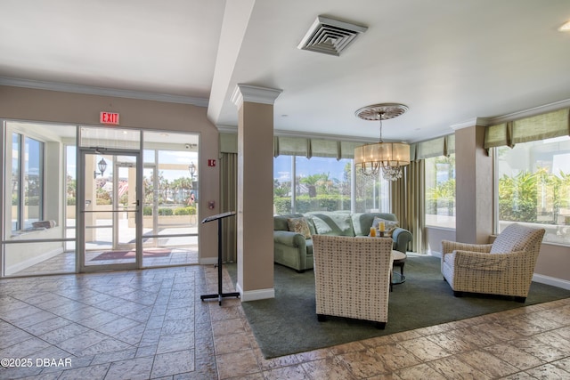 common area featuring visible vents