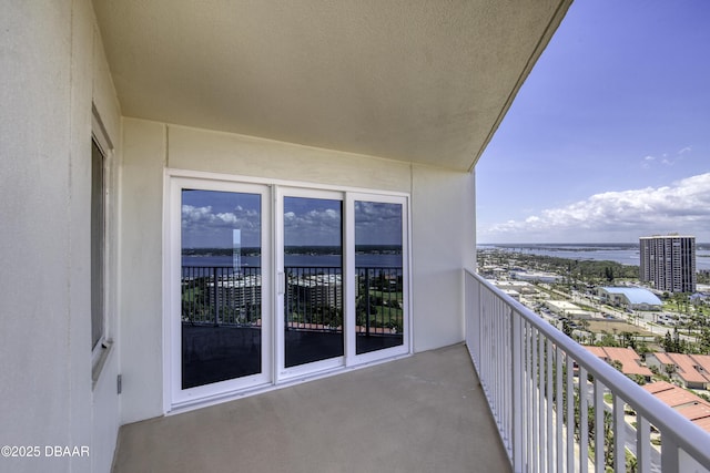 balcony with central AC