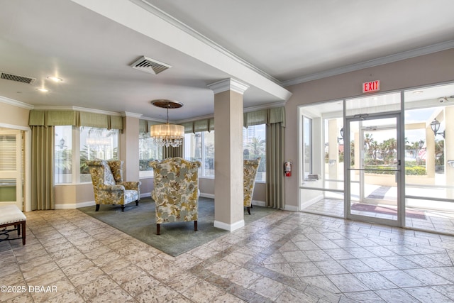 common area with visible vents