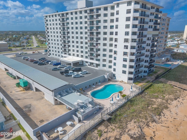 1415 Ocean Shore Blvd Unit 1111, Ormond Beach, FL 32176 - aerial view of apartment complex and a pool