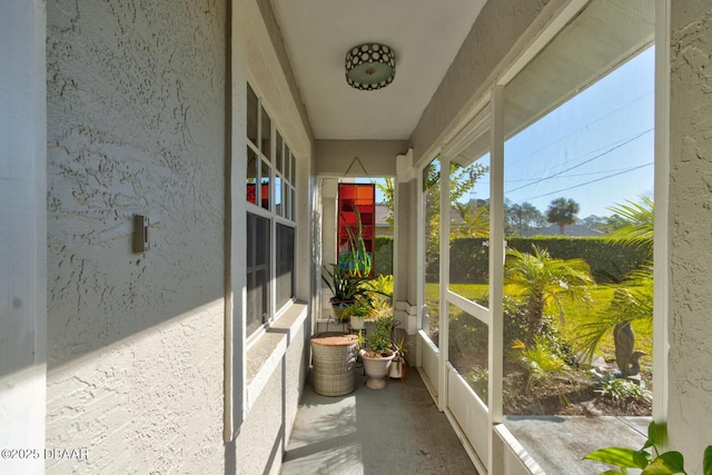 view of sunroom / solarium