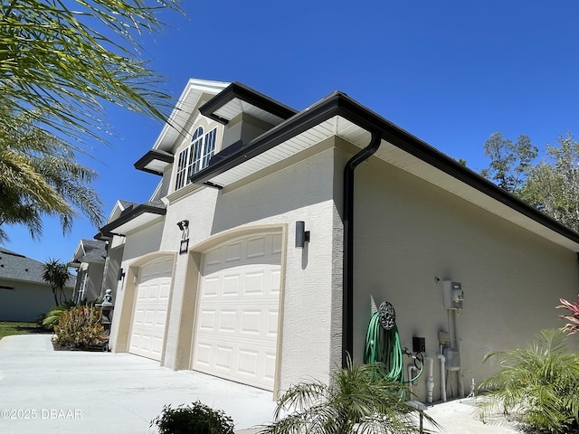 view of property exterior featuring stucco siding