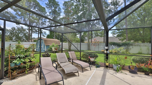 view of sunroom / solarium