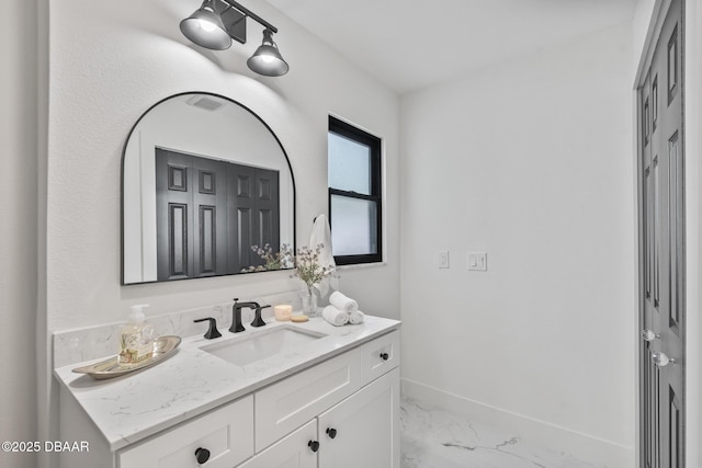 bathroom featuring vanity