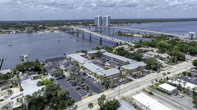 405 N Halifax Ave N Unit 208, Daytona Beach, FL 32118 - drone / aerial view with a water view
