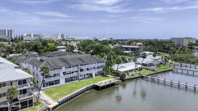 405 N Halifax Ave N Unit 208, Daytona Beach, FL 32118 - aerial view with a view of city and a water view