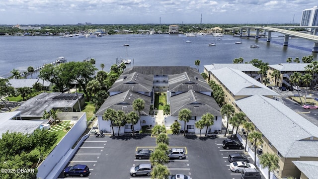 405 N Halifax Ave N Unit 208, Daytona Beach, FL 32118 - drone / aerial view with a water view