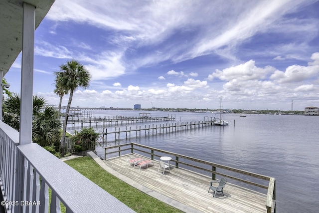 405 N Halifax Ave N Unit 208, Daytona Beach, FL 32118 - view of dock with a water view